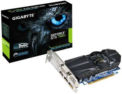Gigabyte GeForce GTX750 OC - GV-N75TOC-2GL - 2GB GDDR5 - Videókártya