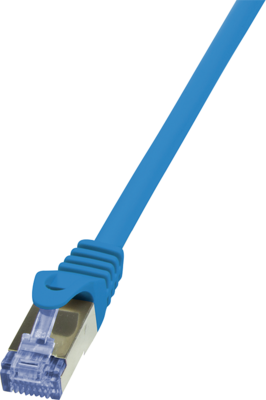 LogiLink CAT6A S/FTP Patch Cable PrimeLine AWG26 PIMF LSZH blue 7,50m