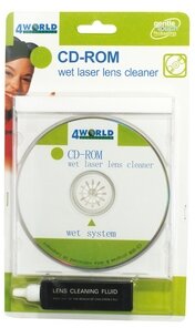 4World CD-ROM lemez tisztító + folyadék