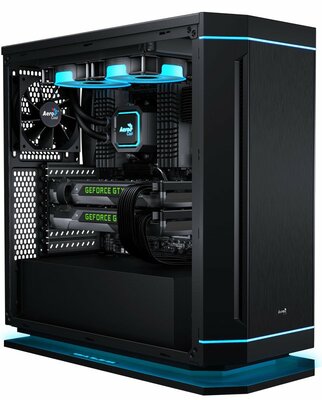 Aerocool DS 230 BLACK ATX PC ház, tápegység nélkül, USB 3.0