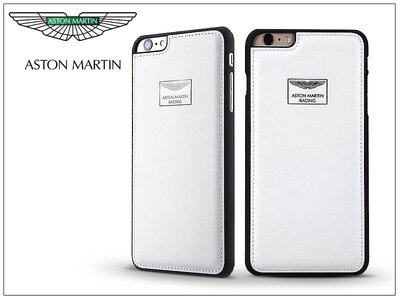 Apple iPhone 6/6S valódi bőr hátlap Aston Martin Racing - Fehér