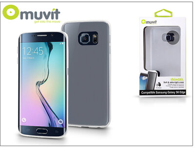 Muvit ThinGel Samsung SM-G925 Galaxy S6 Edge hátlap - Átlátszó