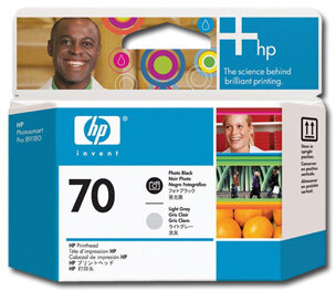 HP 70 fotó fekete és világos szürke nyomtatófej