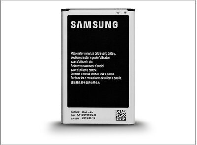 Samsung N9000 Galaxy Note 3 gyári akkumulátor Li-Ion 3200 mAh B800BE NFC (csomagolás nélküli)