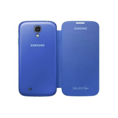 Samsung i9500 Galaxy S IV gyári flipes tok - EF-FI950BCEGWW - light blue