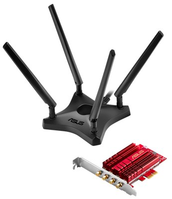 Asus PCE-AC88 Dual-Band AC3100 Wireless PCIe Adapter