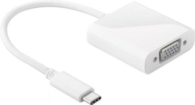 Goobay 66260 USB 3.1 Type-C M - D-Sub(15) F Adapterkábel 0.2m Fehér