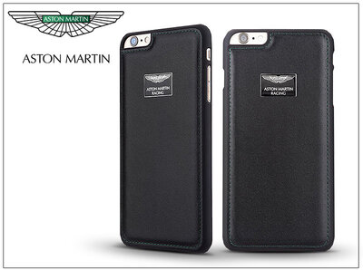 Apple iPhone 6 Plus/6S Plus valódi bőr hátlap Aston Martin Racing - Fekete