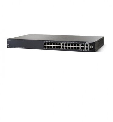 Cisco SF300-24PP 24-port 10/100 PoE+ Managed Switch w/Gig Uplinks