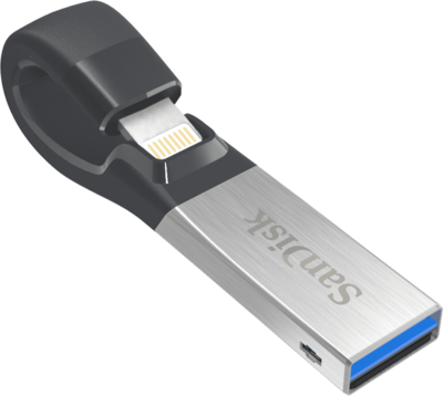 Sandisk iXpand USB3.0/Lightning 16GB pendrive Ezüst