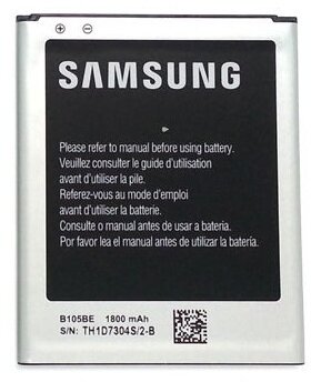 Samsung S7275 Galaxy Ace 3 LTE gyári akkumulátor - Li-Ion 1800 mAh - B105BE NFC (csomagolás nélküli)