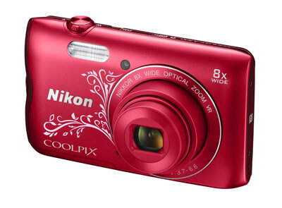 Nikon Coolpix A300 Line Art Digitális fényképezőgép - Vörös