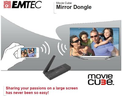 Emtec Mirror Dongle TV HDMI (Android 4.2) Tv-okosító