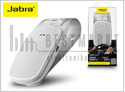 Jabra Drive Bluetooth autós kihangosító - MultiConnection (egyszerre 2 különböző telefonnal használható!) - white