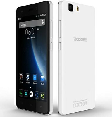 Doogee X5 PRO 5" 16GB Dual SIM okostelefon - fehér