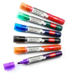 NOBO Liquid Ink toll, különböző szín, 6 darab