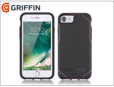 Griffin Survivor Journey Apple iPhone 6/6S/7 ütésálló védőtok - Fekete/rózsaszín