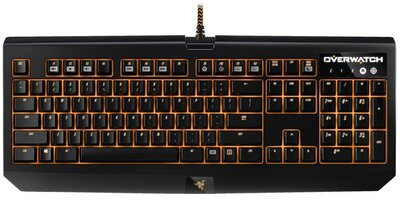 Razer BlackWidow Chroma Overwatch Edition USB Mechanikus Gaming Billentyűzet US - Fekete