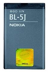 Akkumulátor, Nokia BL-5J, 1200mAh, Li-ion, gyári, csomagolás nélkül