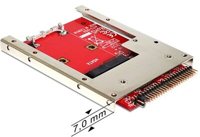 Delock IDE 2.5" 44pin -> mSATA adapter with 2.5" Frame (7 mm)