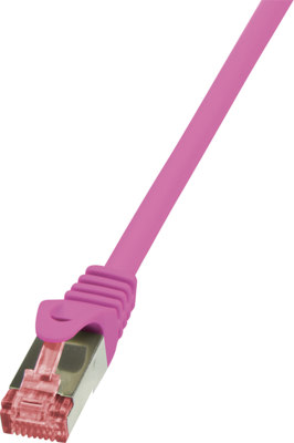 LogiLink CAT6 S/FTP Patch Cable PrimeLine AWG27 PIMF LSZH pink 10m