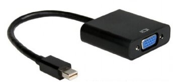 Gembird Mini Displayport v1.1 - VGA adapter Fekete