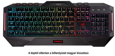 Asus Cerberus MKII USB Gaming Billentyűzet HUN - Fekete