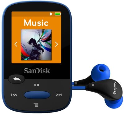 Sandisk Sansa Clip Sport mp3 lejátszó 8 GB - Kék (SDMX24-008G-G46B)