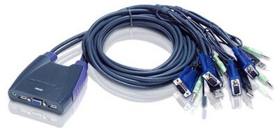 KVM Switch 4 PC - 1 Monitor (Aten CS-64US USB)
