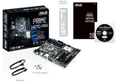 ASUS PRIME H270-PRO, 4xDIMM, DisplayPort/HDMI/ DVI, 6xSATA 6.0 Gb/s