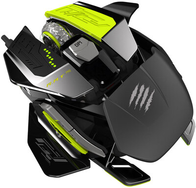 Mad Catz R.A.T. PRO X Gaming Egér - Fekete/Sárga (MCB4371800A6)