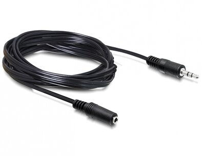 Delock kábel audio sztereo jack kábel, 3.5 mm, apa / anya, 5 m