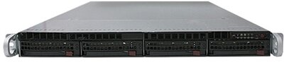 Supermicro SuperChassis 815TQ-R700WB 700W redundáns 1U szerverház fekete