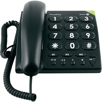 Doro PhoneEasy 311c asztali telefon fekete