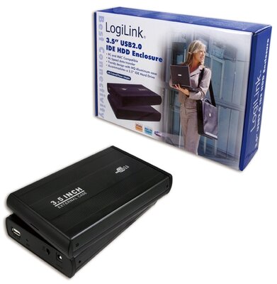 Logilink 3.5”-ás USB 2.0-ás IDE HDD ház