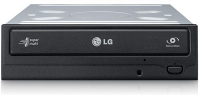Internal DRW LG GH24NSD1, SATA, Fekete DVD Író