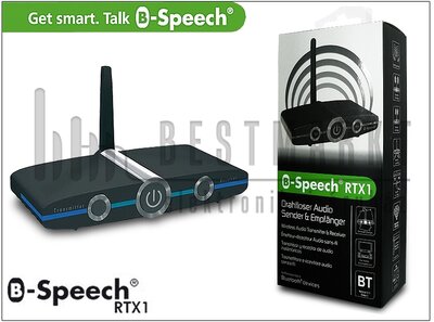 B-Speech RTX1 Bluetooth audio adapter receiver + transmitter v2.1+EDR - Soft Touch
