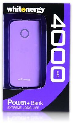 Whitenergy Power Bank 4000 mAh - Lila (10122)