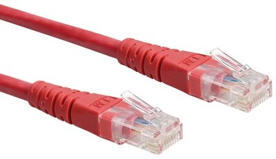 Roline UTP Cat6 patch kábel - Piros - 0.5m