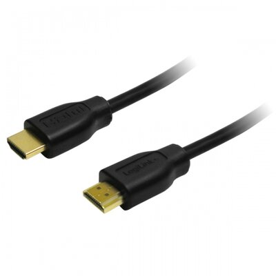 LogiLink HDMI Cable 1.4, 2x HDMI male, black, 2m