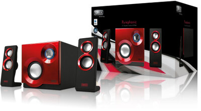 Sweex 2.1 Speaker System Purephonic 60 Watt Red