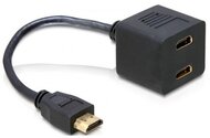 Delock Adapter HDMI male to 2x HDMI female