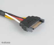 Akasa Sata táp hosszabbító 30cm