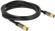 Delock (88923), IEC Plug > IEC Jack, 2 m Fekete