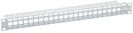 LOGILINK - Keystone patch panel, 24 portos, árnyékolatlan, szürke