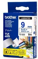 BROTHER Festékszalag TZE223 P-TOUCH 9mm BLUE ON WHITE