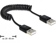 Delock USB 2.0-A apa / apa tekercselt kábel