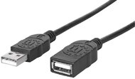 Manhattan 338653 USB 2.0 M - USB 2.0 F Hosszabbítókábel 1.8m Fekete