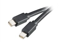 Akasa Mini Displayport kábel - Fekete (AK-CBDP03-20BK)