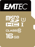 Emtec microSDHC 16GB Class 10 Gold+ Memória kártya